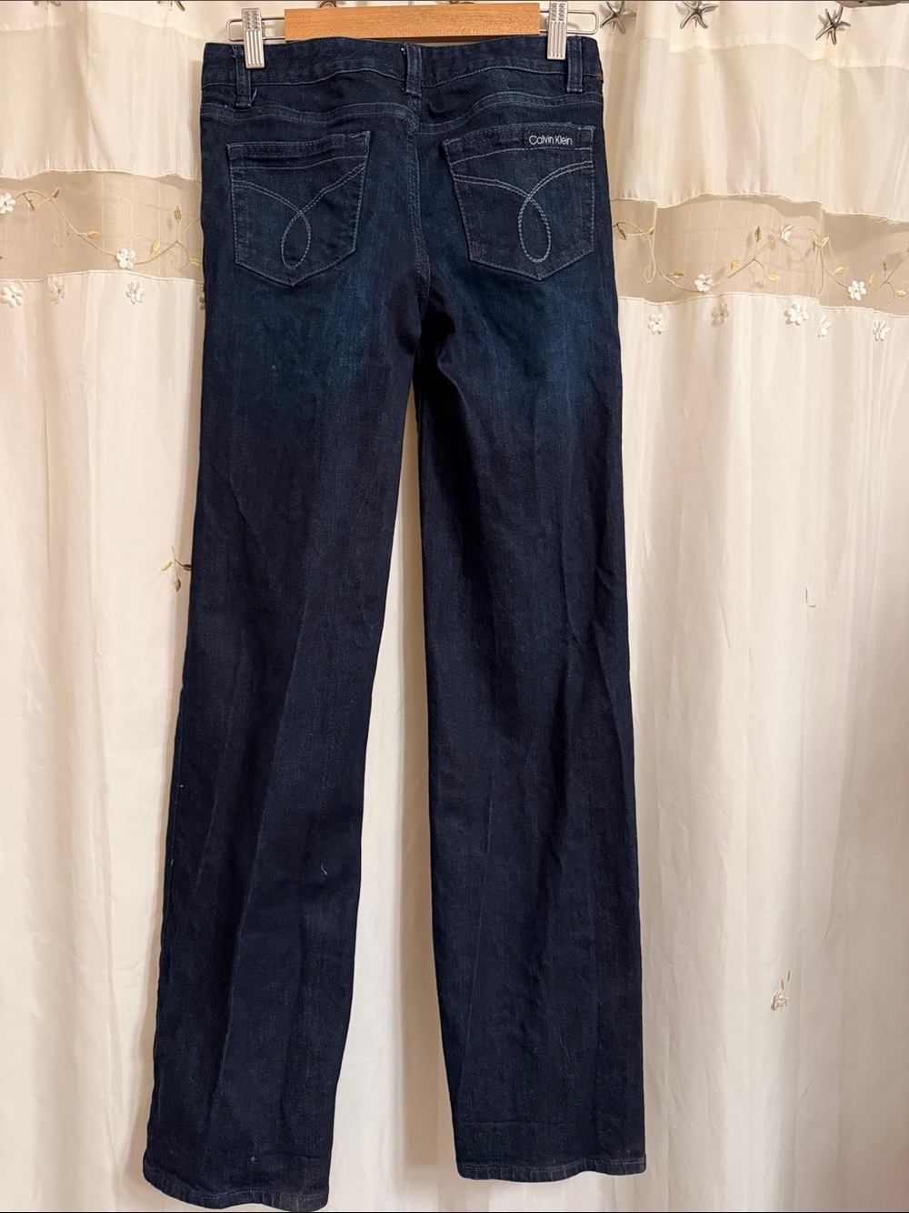 Calvin Klein Dark Indigo Straight-Leg Jeans